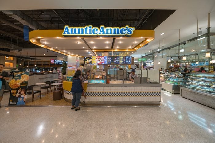Auntie Anne's at the Mall Ngamwongwan on May 13, 2017 in Bangkok, Thailand.