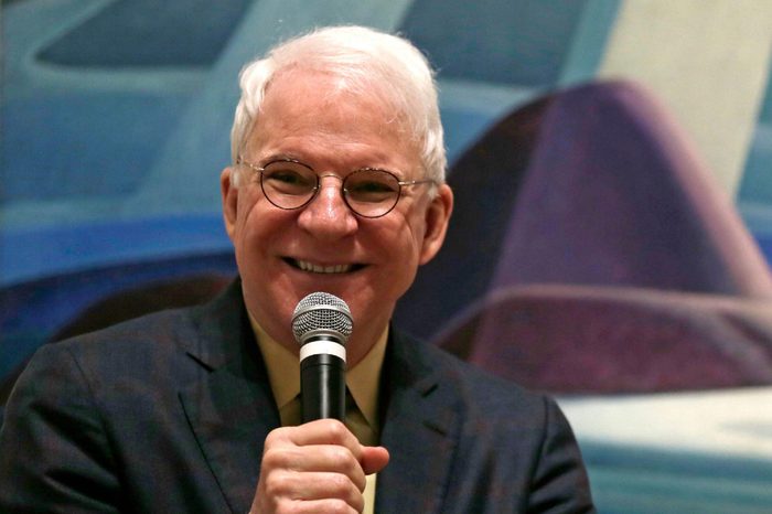 Steve Martin Actor and comedian Steve Martin, who is guest curator of an exhibition at the Museum of Fine Arts devoted to Canadian modernist Lawren Harris, during a gathering at the museum in Boston, . "The Idea of North: The Paintings of Lawren Harris" runs through June 12