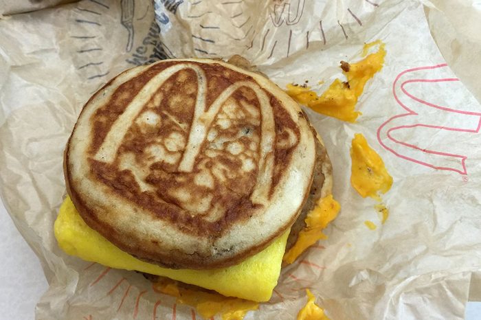 This, photo, shows a McDonald's McGriddle sandwich in New York. McDonald's plans to push its operational limits by testing the addition of the McGriddle to its all-day breakfast menu. The move comes after the company reported its biggest U.S. sales jump in nearly four years, following the launch of all-day breakfast in October