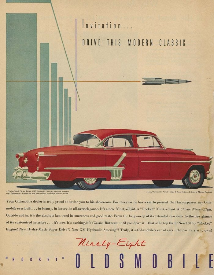 '52 oldsmobile ad