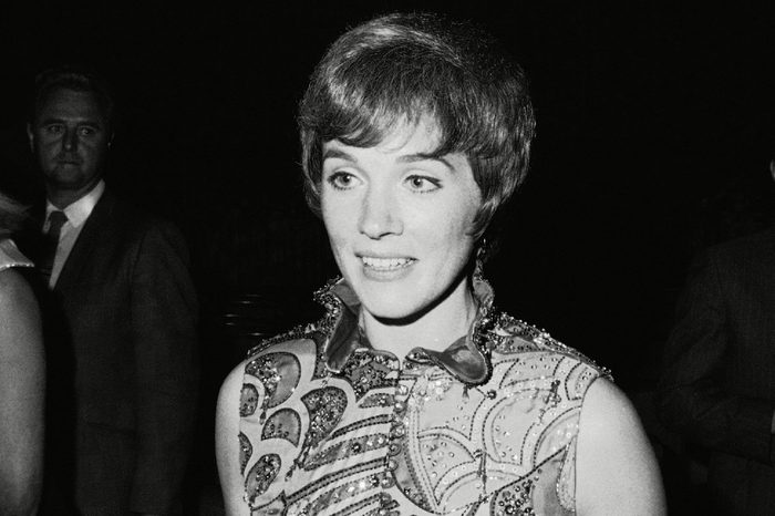 Julie Andrews British actress Julie Andrews pictured at celebrity premier of ?Darling Lili? in Hollywood, Los Angeles, . She co-stars with Rock Hudson in the movie