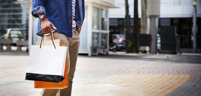 Man Shopping Spending Customer Consumerism Concept
