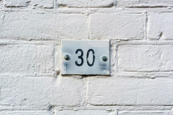 House number thirty (30)