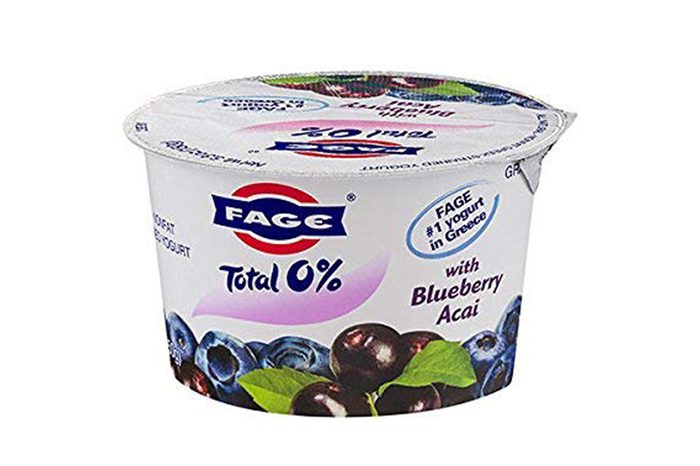Fage Total Greek 0% Greek Yogurt, Blueberry Acai, 5.3 Ounce (Pack of 12)