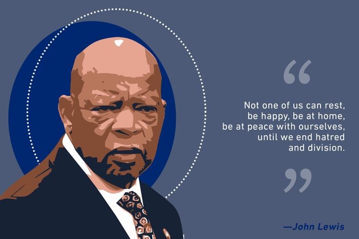 John Lewis illustration and quote