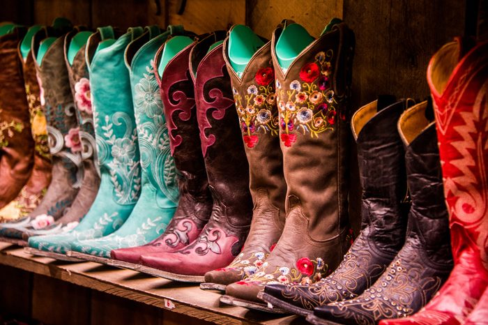Cowboy Boots on a shelf