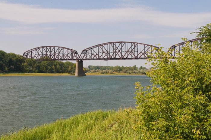 Railroad bridge over the Missouri River, Bismarck, North Dakota