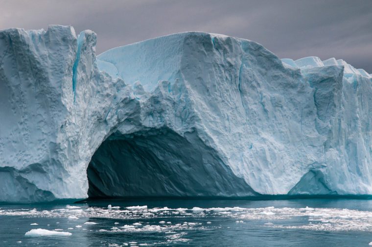 Greenland - Jakobshavn Glacier. It is located near the Greenlandic town of Ilulissat.
