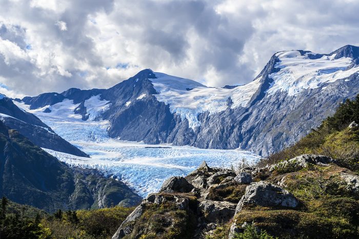 A view of Portage Glacier from Portage Pass, Whittier, Alaska