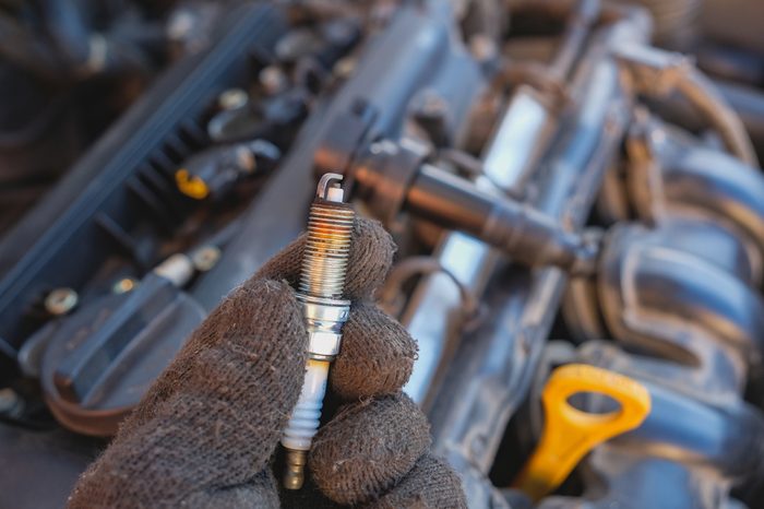 replacing spark plugs in the car