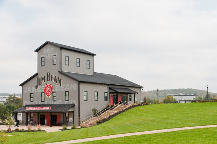 CLERMONT, KY - OCTOBER 13: Jim Beam Distillery at Clermont, KY on October 13, 2012. Jim Beam is a brand of Kentucky straight bourbon whiskey, one of seven distilleries along Kentucky Bourbon Trail.