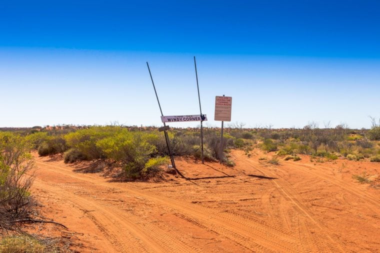 Windy Corner on the Canning Stock Route in outback Western Australia.