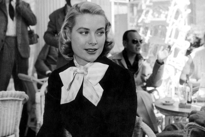 PRINCESS GRACE OF MONACO AT THE CARLTON HOTEL IN CANNES, FRANCE