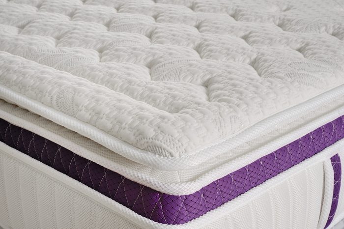 Background of soft white mattress