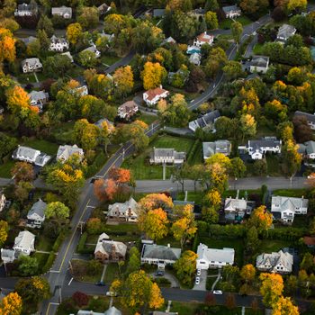 Aerial Photography Of Suburbs, Ny