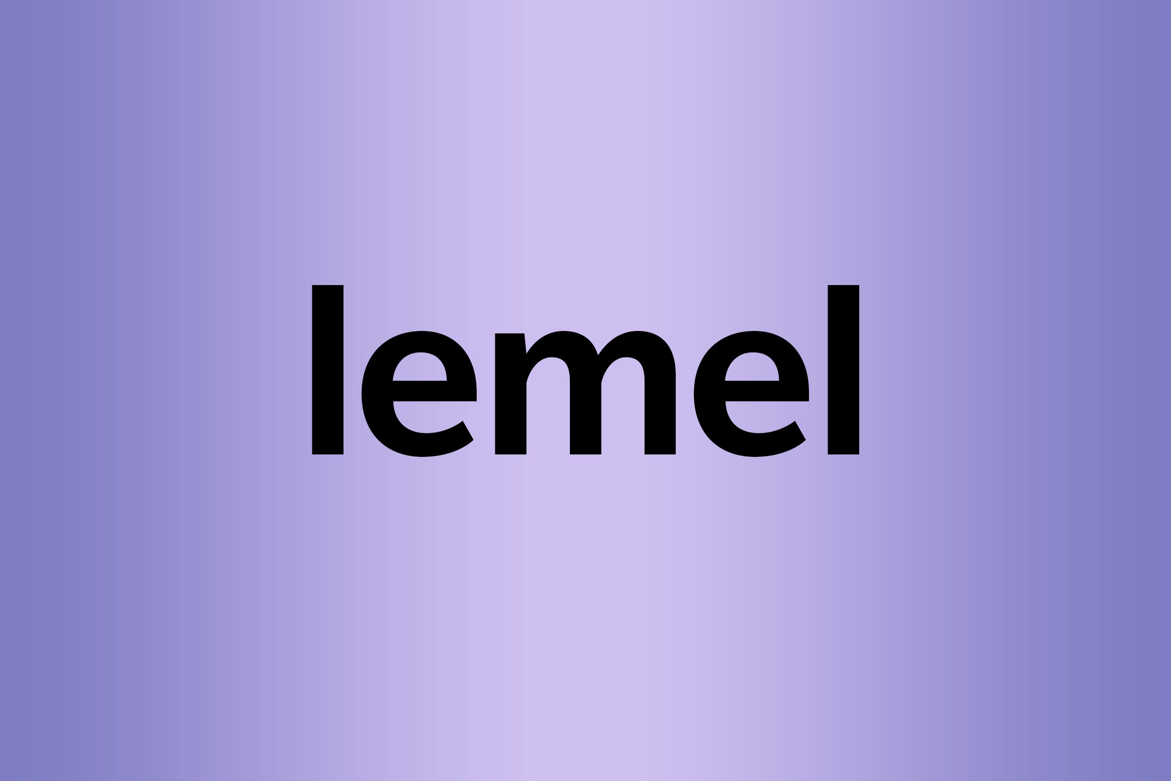 lemel palindrome words