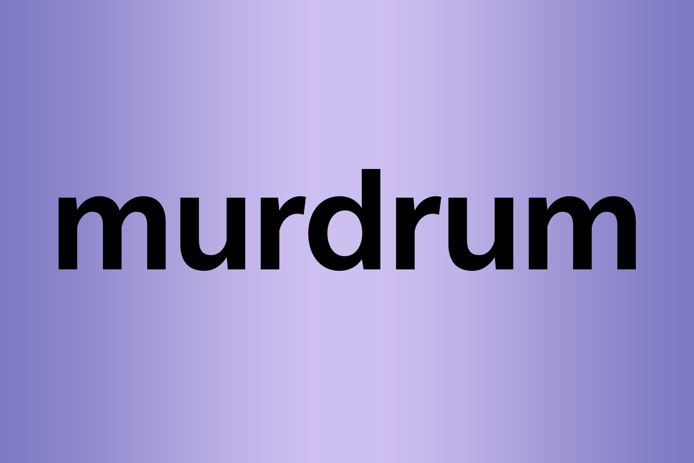 murdrum palindrome words