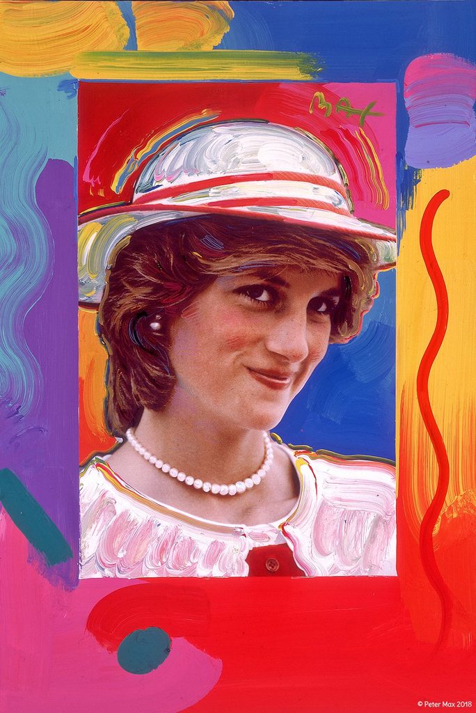Princess Diana colorful portrait