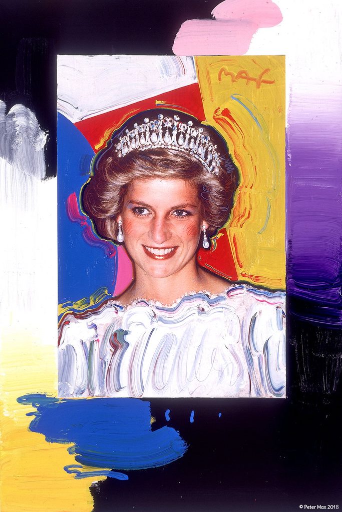 Princess Diana colorful portrait