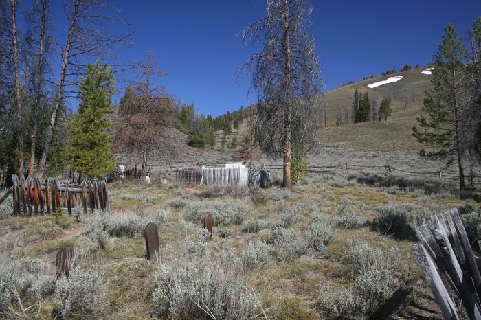 Ghost Town Cemetery in Central Idaho