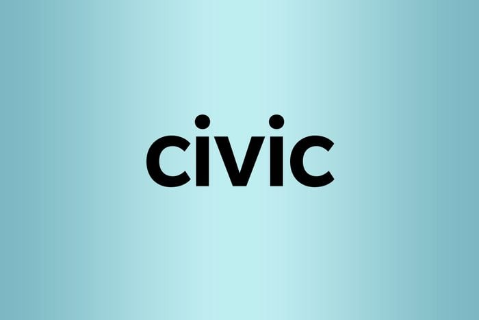 civic palindrome words