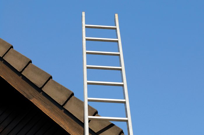 House gable and ladder