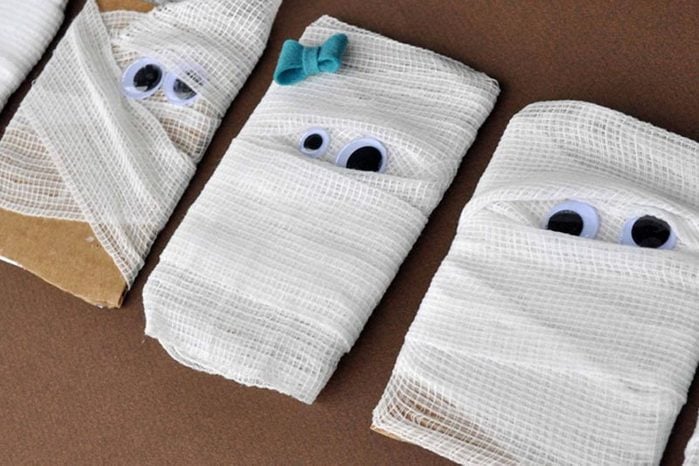 mummy cards halloween craft