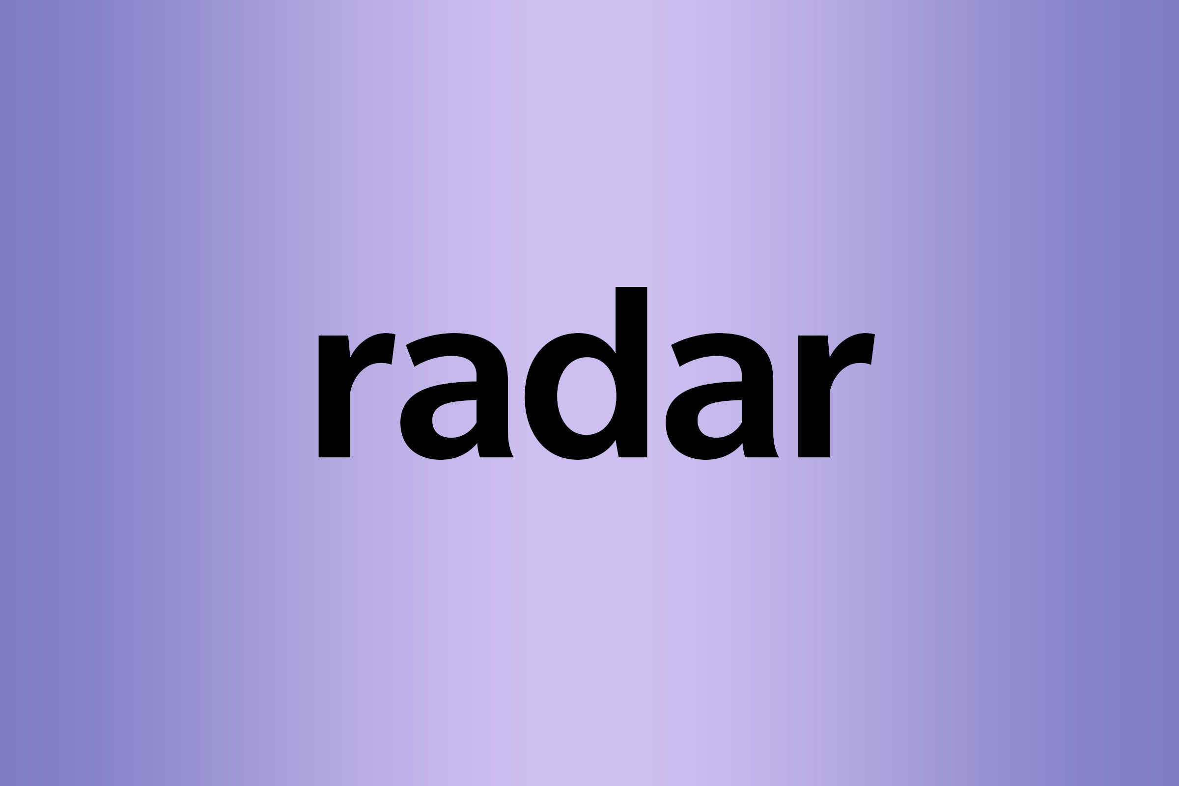 What is a palindrome radar
