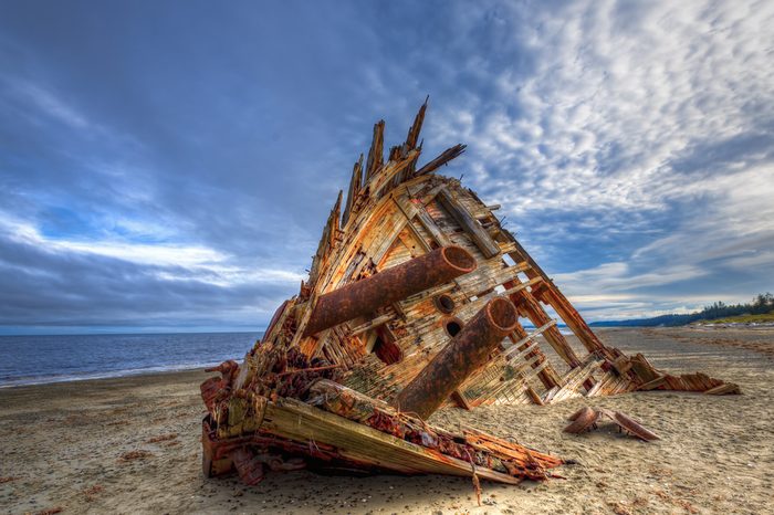 Pesuta Shipwreck, Naikoon Provincial Park, Haida Gwaii British Columbia Canada