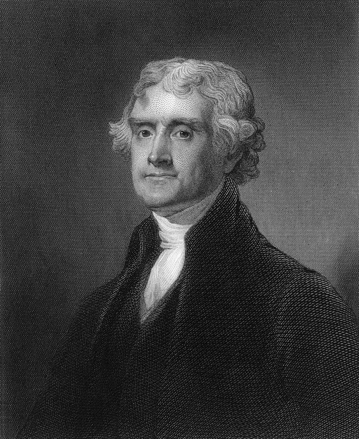 VARIOUS Engraving of Thomas Jefferson