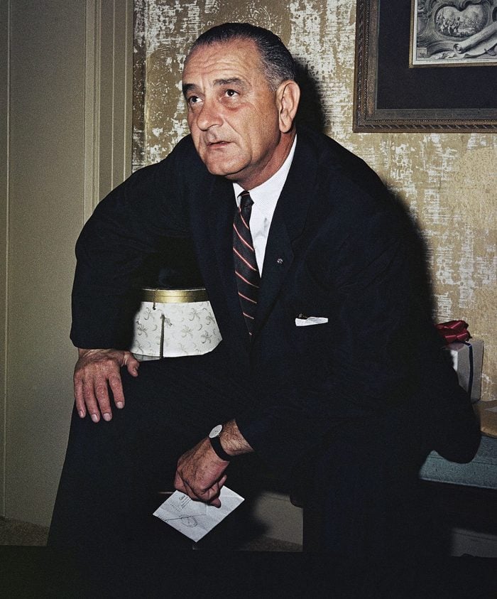 Sen. Lyndon B. Johnson Posing, Washington, USA