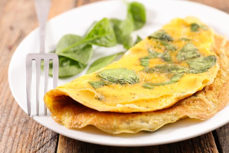 omelet with spinach