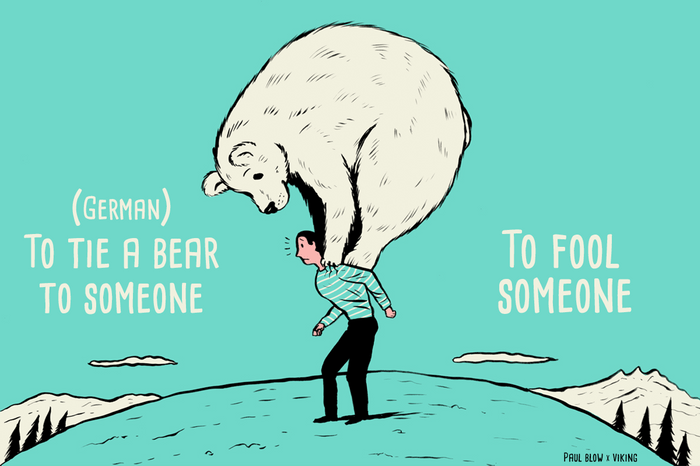 to tie a bear to somoene