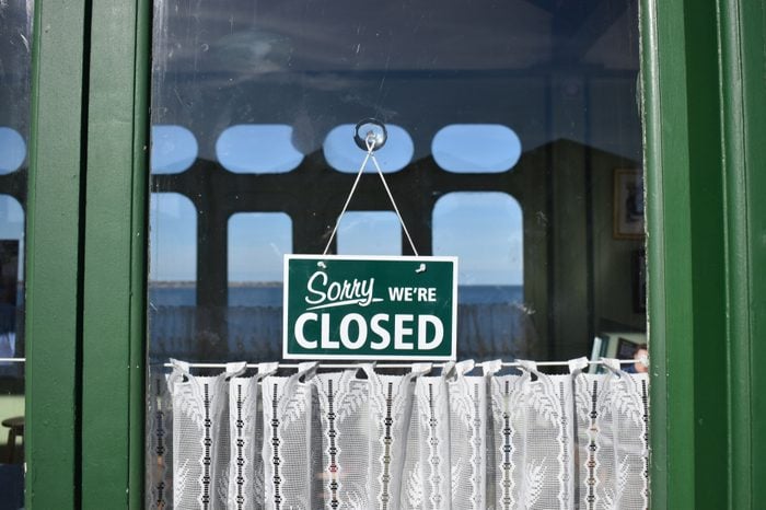 Shop Closed Sign