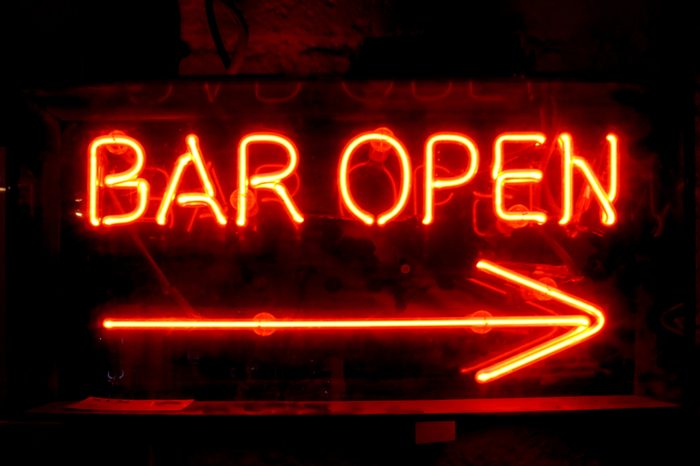 Bright open bar 