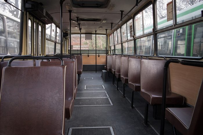 Old bus interior