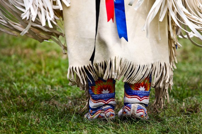 Native american dancer at a Powwow