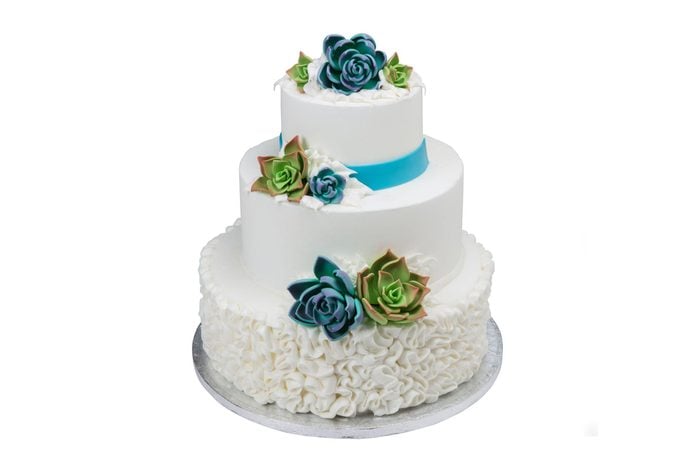 3 Tier White Cake with But'r'creme Icing - 1-1ozs