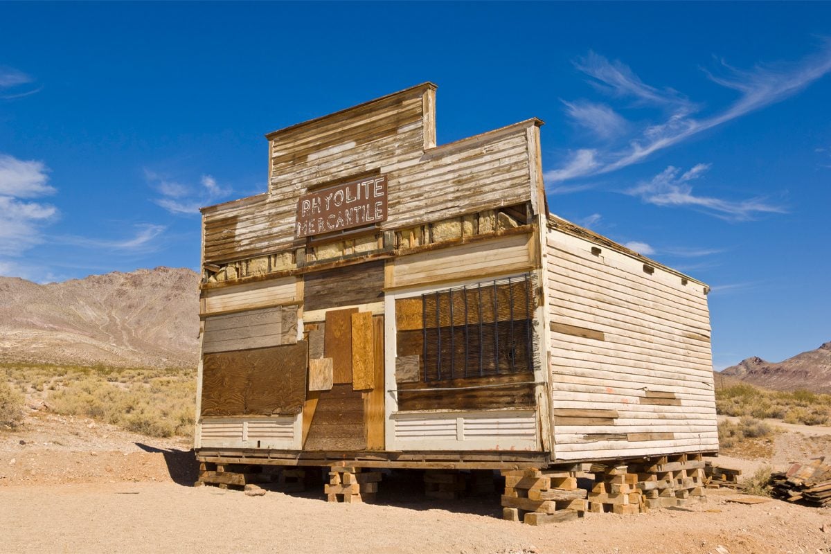Gettyimages 118151343 Rhyolite Mercantile, A General Store, In The Ghost Town Of Rhyolite By Neale Clark Robertharding