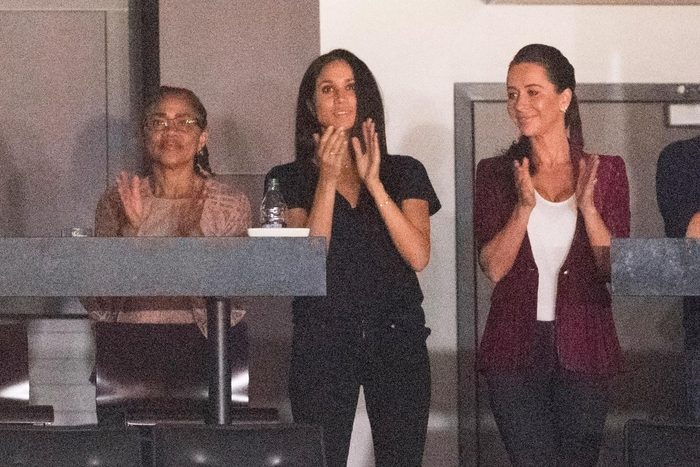 Meghan Duchess of Sussex with friends and family