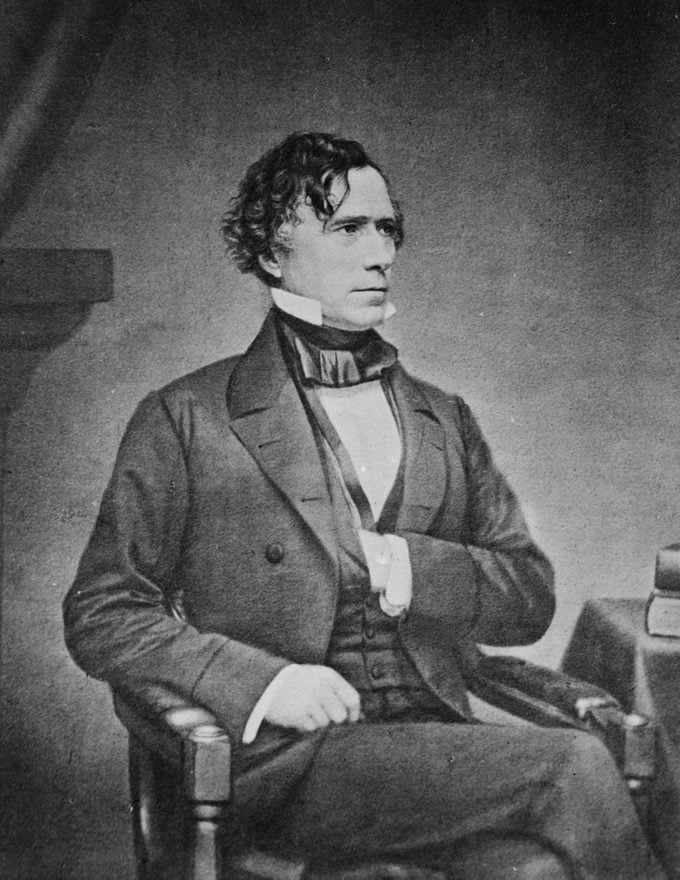 President Franklin Pierce. by Matthew Brady, 1850s.
