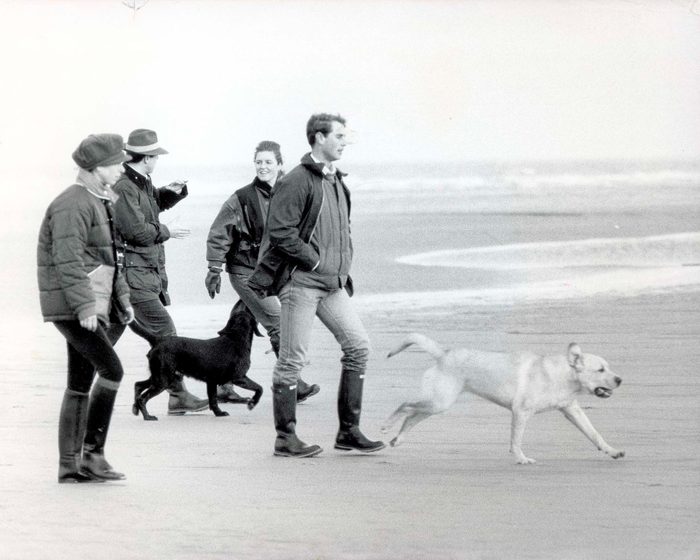 Princess Anne plus others on beach
