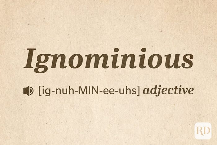 14 Hard Words To Pronounce Text: Ignominious