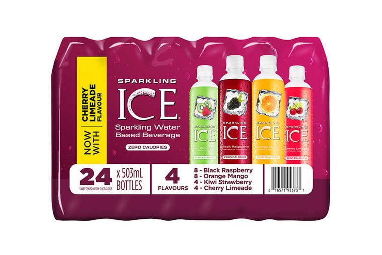Sparkling Ice Carbonated Flavoured Water Variety Pack 24 × 503 mL
