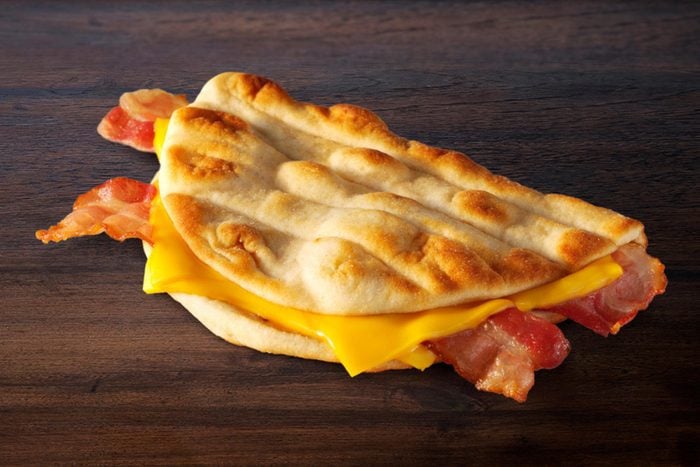 cheesy bacon flatbread