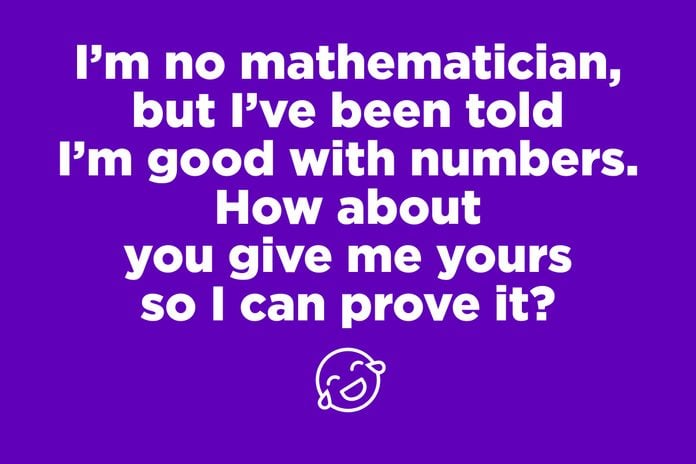 mathematician pick up line