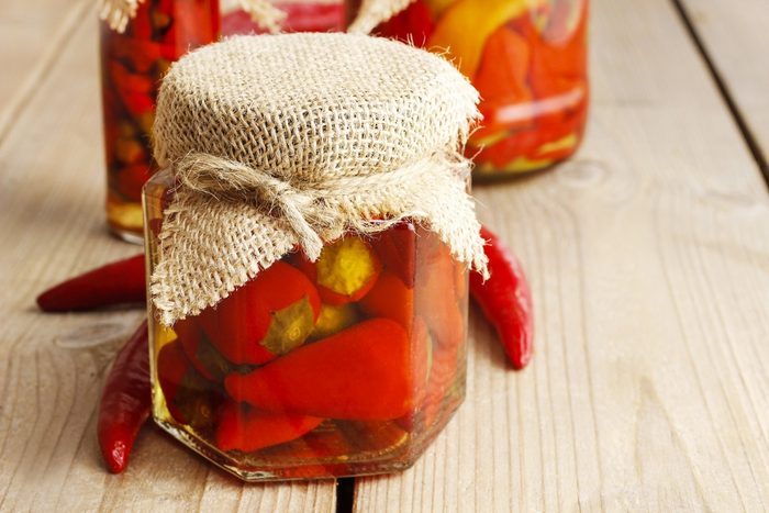 Pickled red peppers