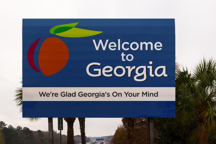 Georgia Welcome sign