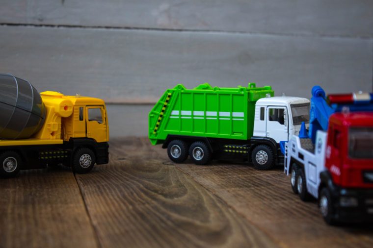 a truck concrete mixer and tow truck kids toys