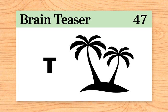 What do an island and the letter “t” have in common?